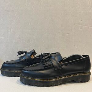 Dr. Martens Low Cut Adrian Bex Smooth Leather Tassel Loafers Black Leather Shoes